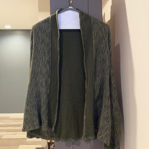 J.Jill Pure jill olive green 💯 cotton jacket